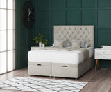 Princess Ottoman Storage Divan Bed With Headboard