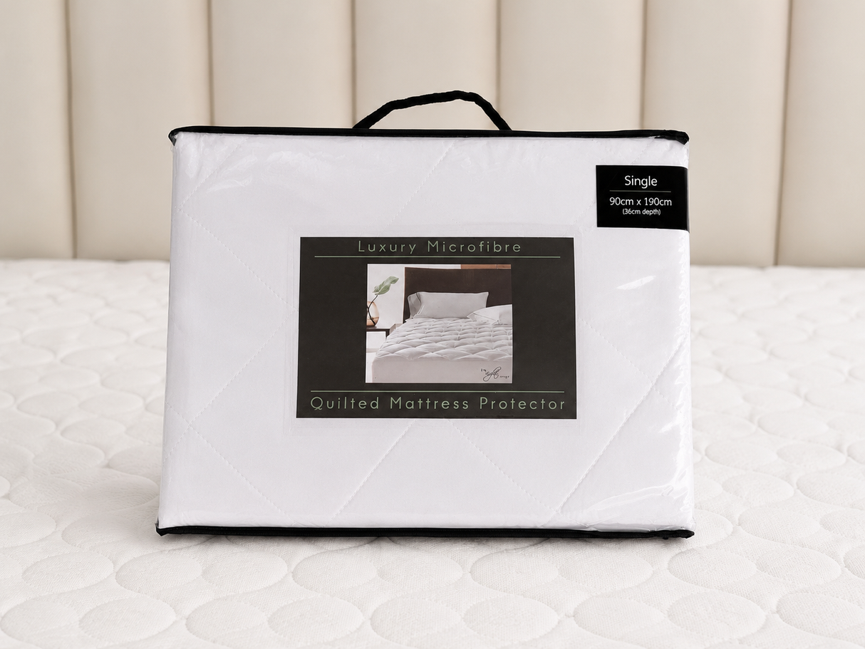 Luxury Waterproof Microfibre Quilted Mattress Protector
