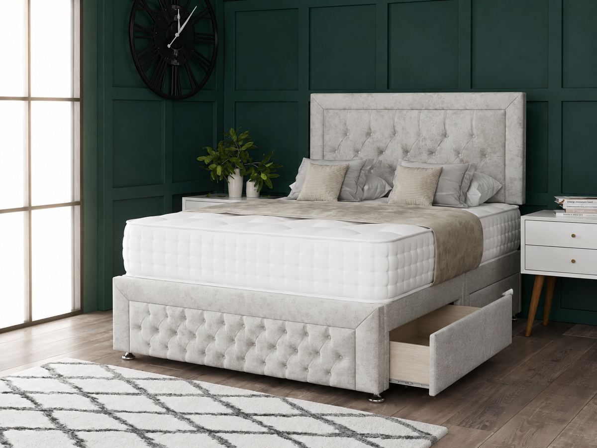 Miami Divan Bed Set With Footboard