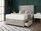 Chesterfield Curved Wing Divan Bed Set