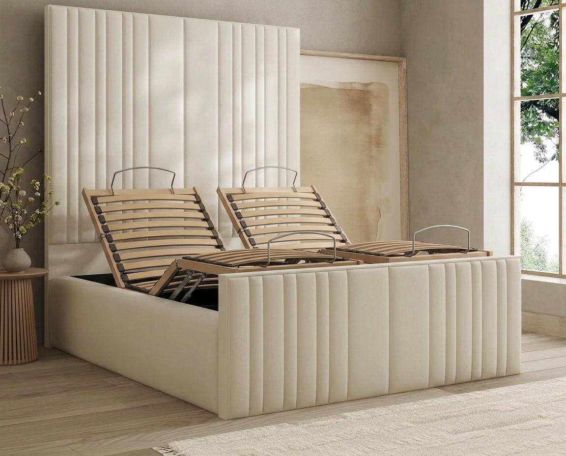 Samantha Elegance Panel Electric Adjustable Bed Frame