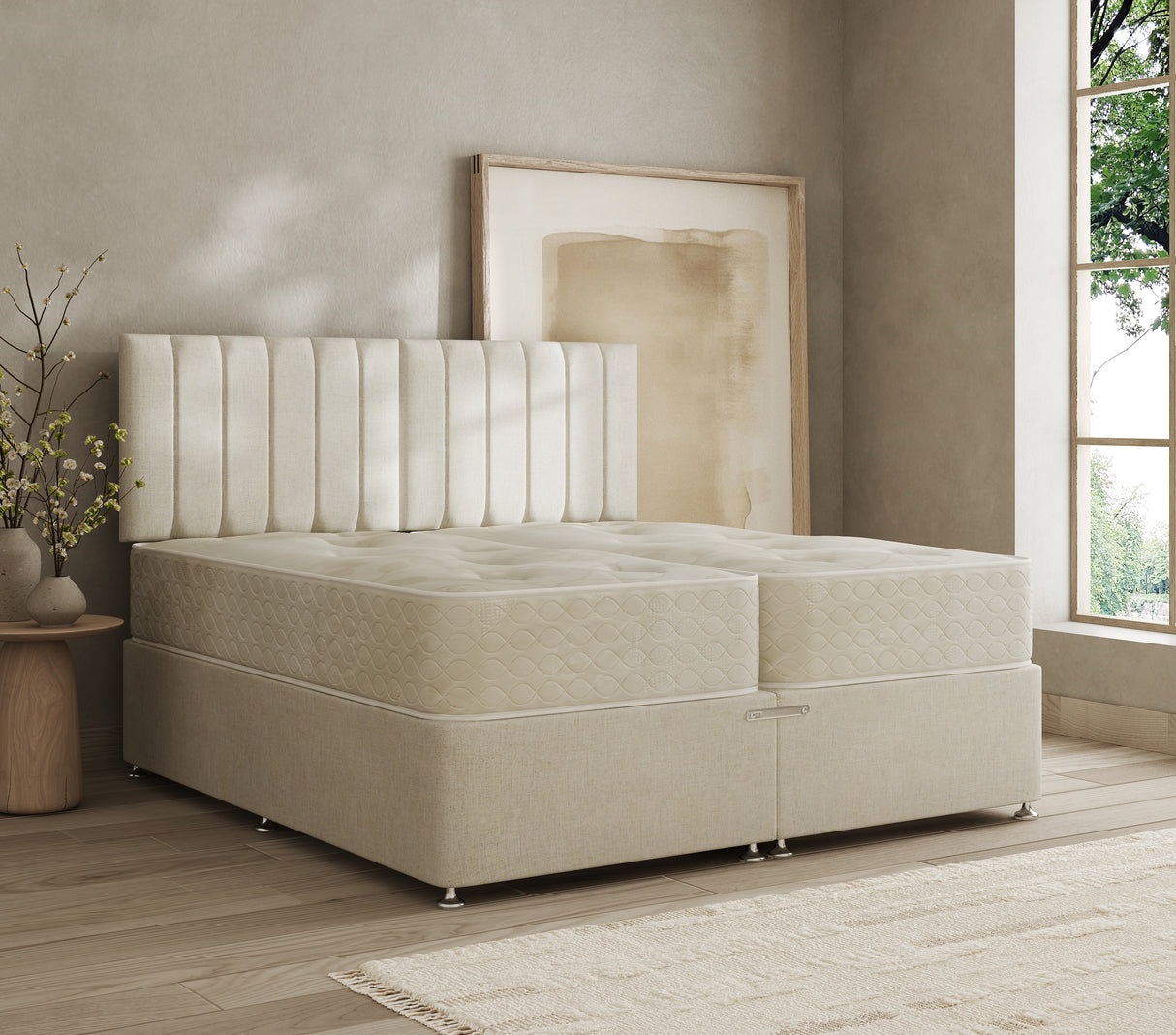 Dorset Open Coil Zip And Link Divan Bed Set