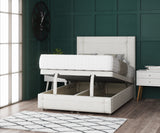 Milan Ottoman Storage Divan Bed With Headboard And Footboard