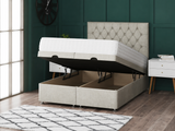 Princess Ottoman Storage Divan Bed With Headboard