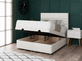 Paris Ottoman Storage Divan Bed With Headboard