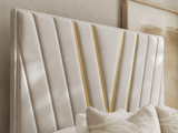 Vanessa Gold Strip Bed Frame