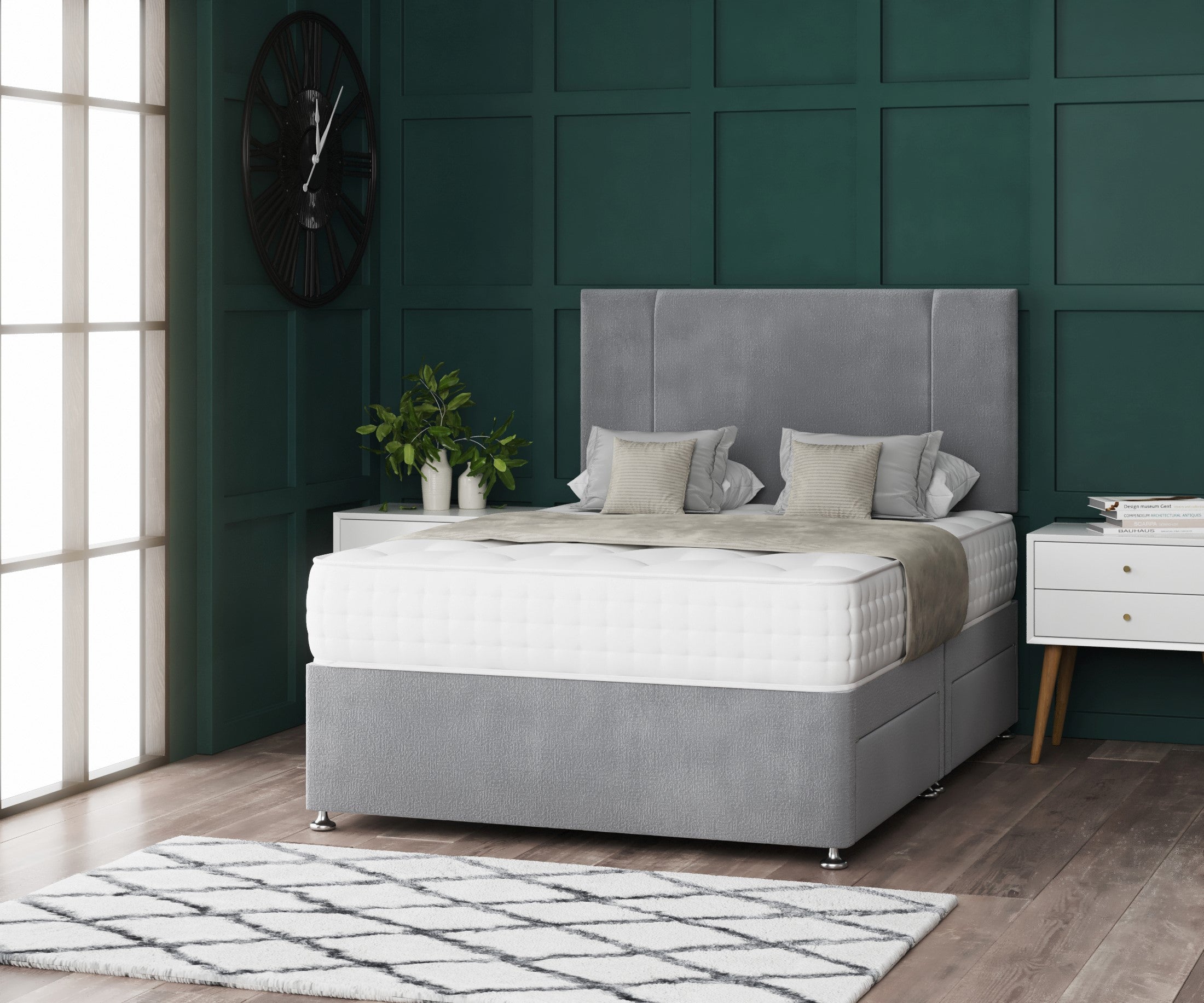 Porto Divan Bed Set With Mattress Options