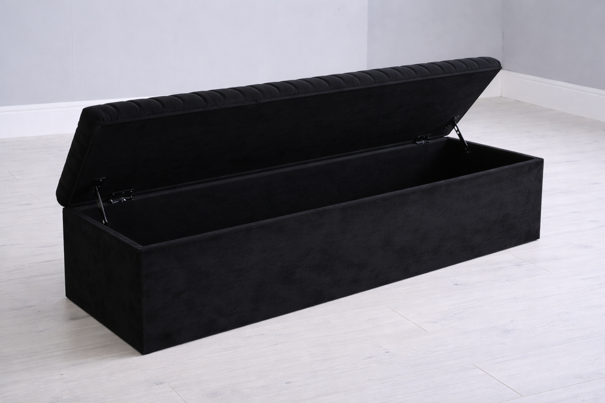 Black Apollo Ottoman Blanket Box – view 2