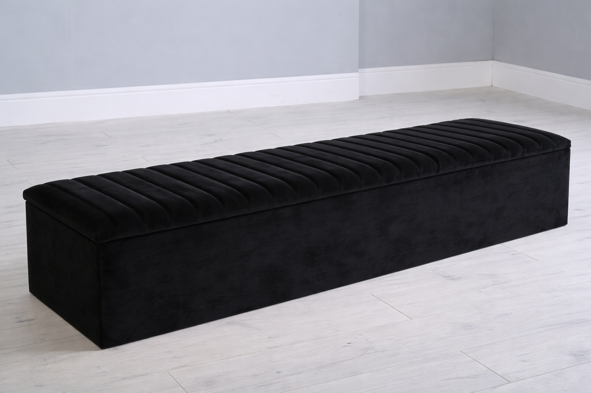 Black Apollo Ottoman Blanket Box