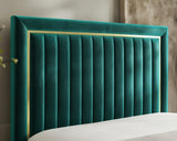 Chaelle Gold Panel Bed Frame