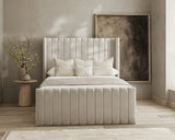 Dora Lined Wingback Bed Frame