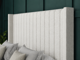 Apollo Ottoman Storage Divan Bed With Floor Standing Wing Headboard