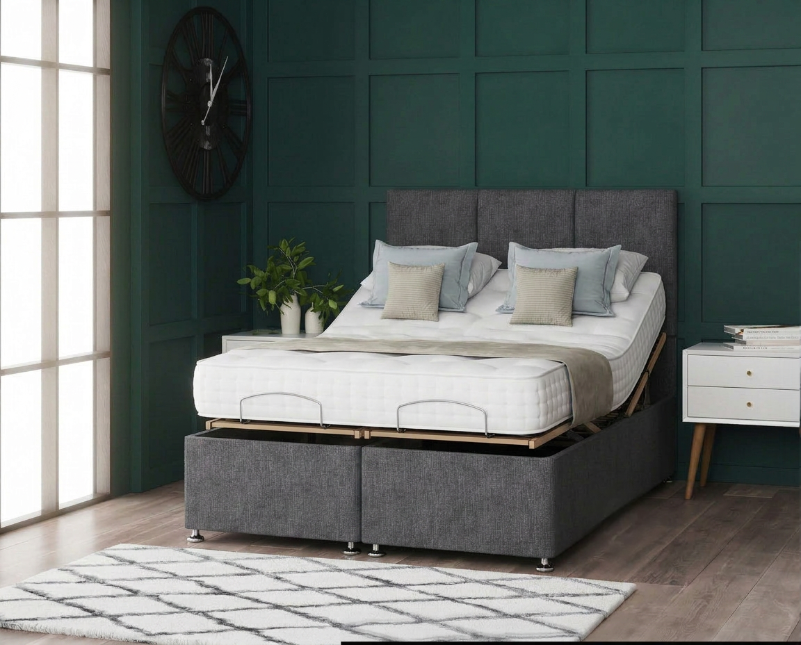 3 Panel Electrical Divan Bed With Mattress Options
