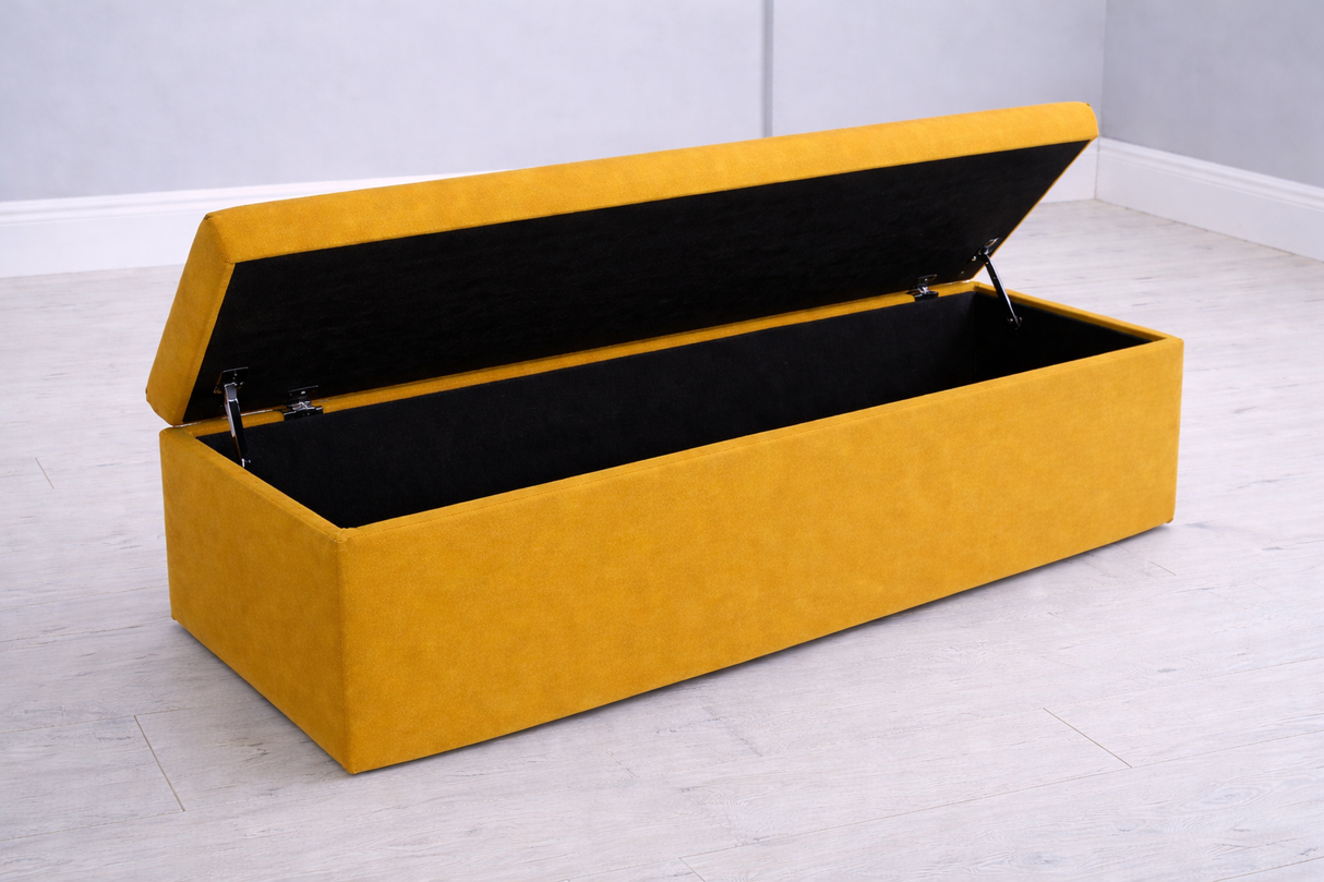 Plain Ottoman Blanket Box – view 2