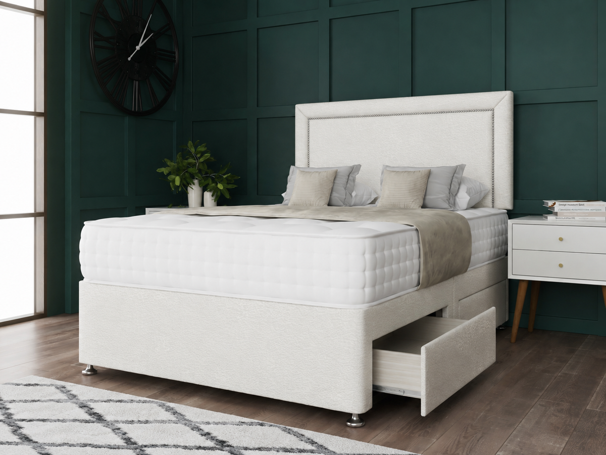 Hannah Beading Divan Bed Set