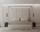 Chateau Onyx Four-Poster Metal Bed