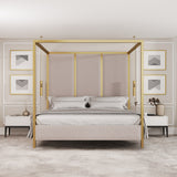 Chateau Onyx Four-Poster Metal Bed