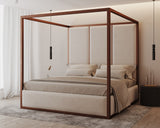 Chateau Onyx Four-Poster Metal Bed
