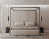 Chateau Onyx Four-Poster Metal Bed