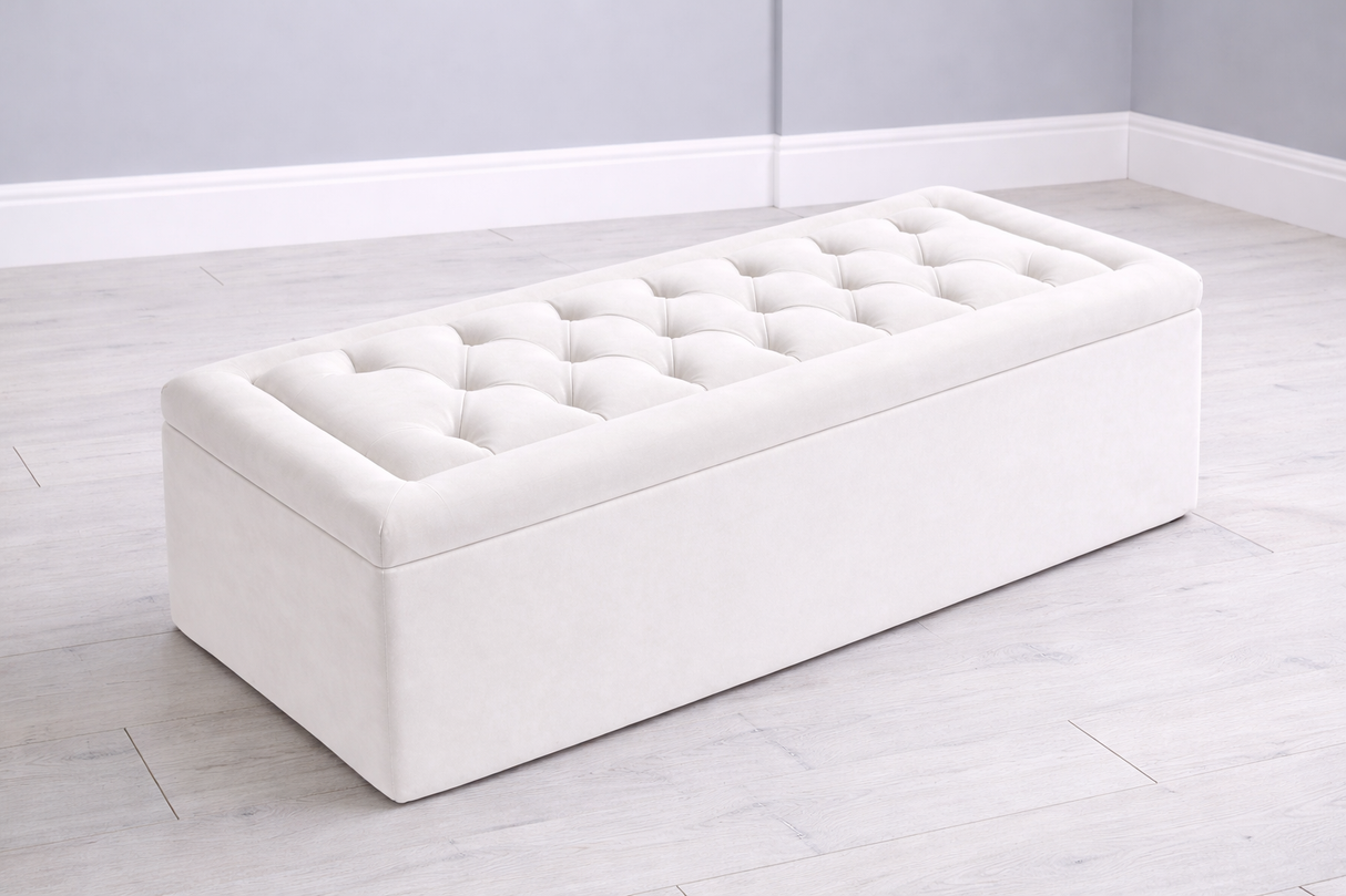 Chesterfield Padded Ottoman Blanket Box