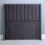 Amelia Wing Vertical Lined Floor Standing Headboard 54"