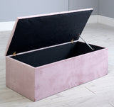 Miami Chesterfield Gas Lift Ottoman Blanket Storage Box