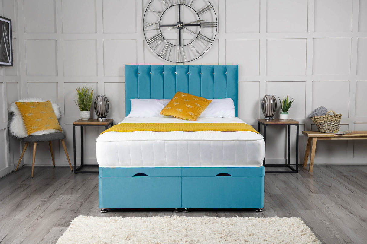 Florence Ottoman Storage Divan Bed With Headboard – view 13