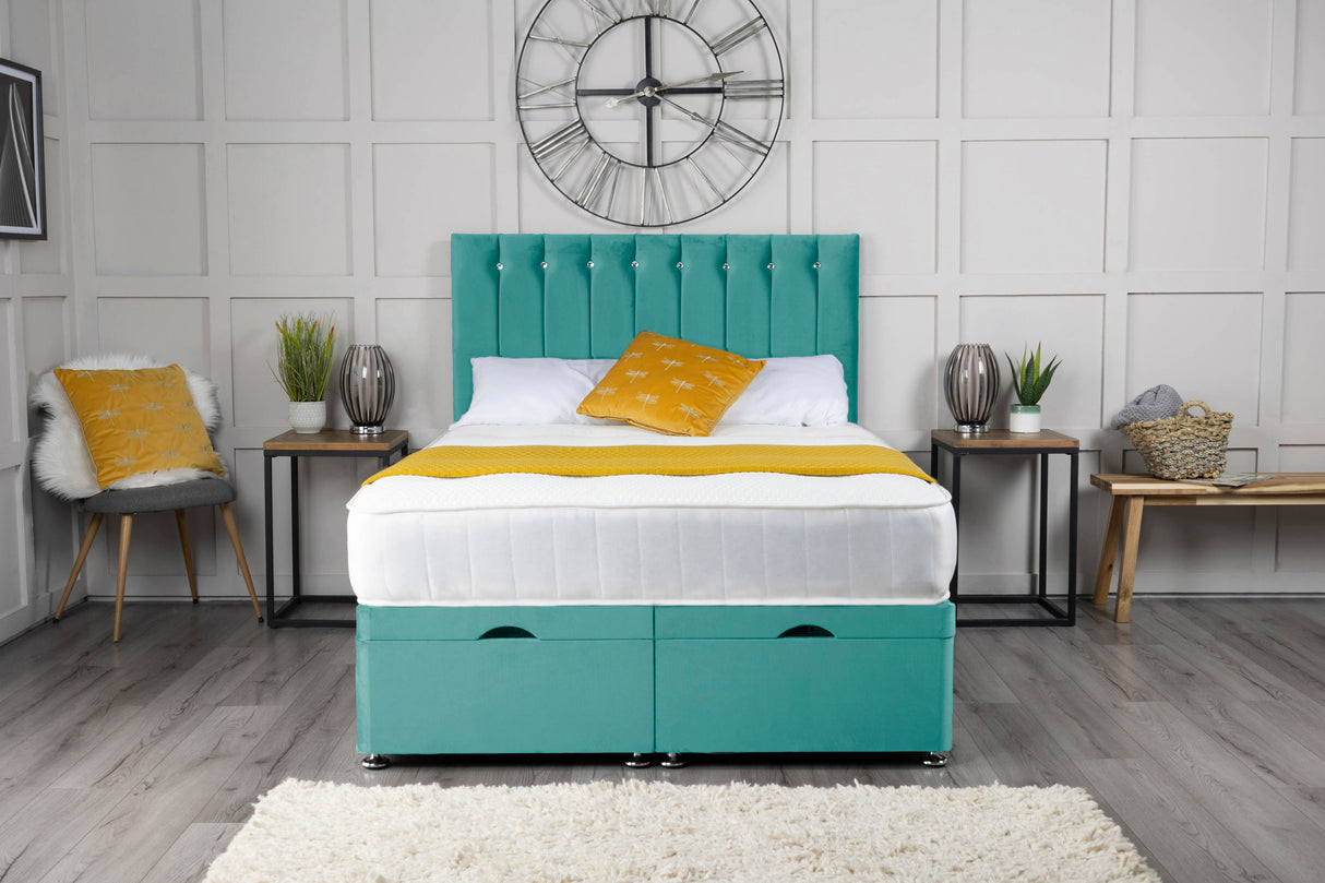 Florence Ottoman Storage Divan Bed With Headboard – view 16