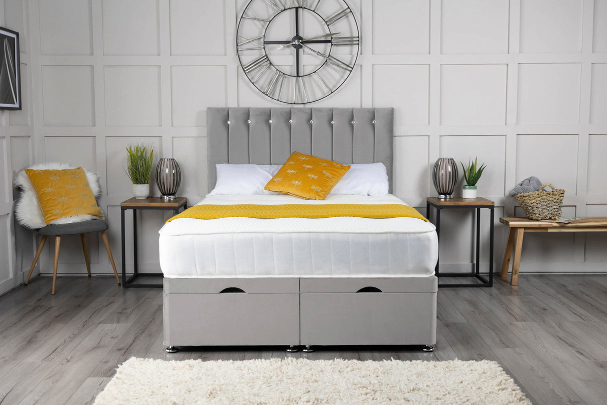 Florence Ottoman Storage Divan Bed With Headboard – view 17