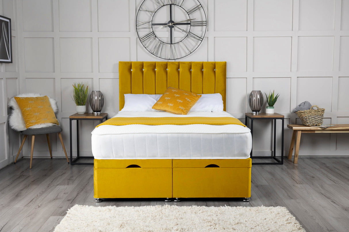 Florence Ottoman Storage Divan Bed With Headboard – view 7