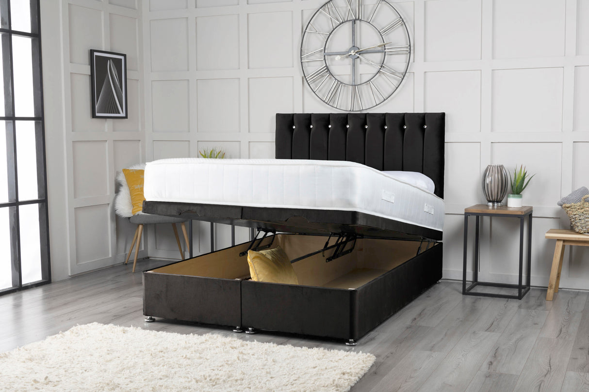 Florence Ottoman Storage Divan Bed With Headboard – view 2