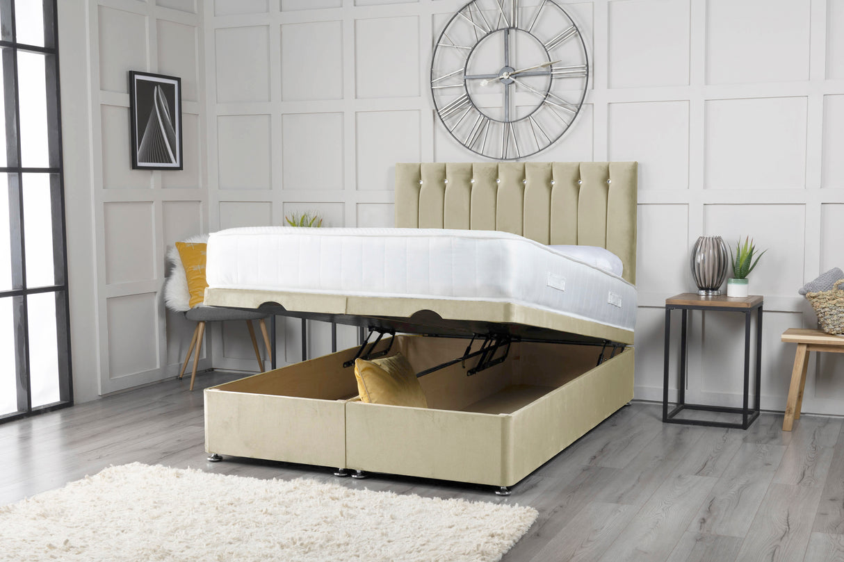 Florence Ottoman Storage Divan Bed With Headboard – view 8