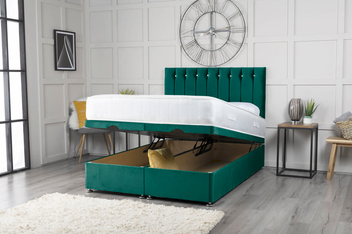 Florence Ottoman Storage Divan Bed With Headboard – view 12