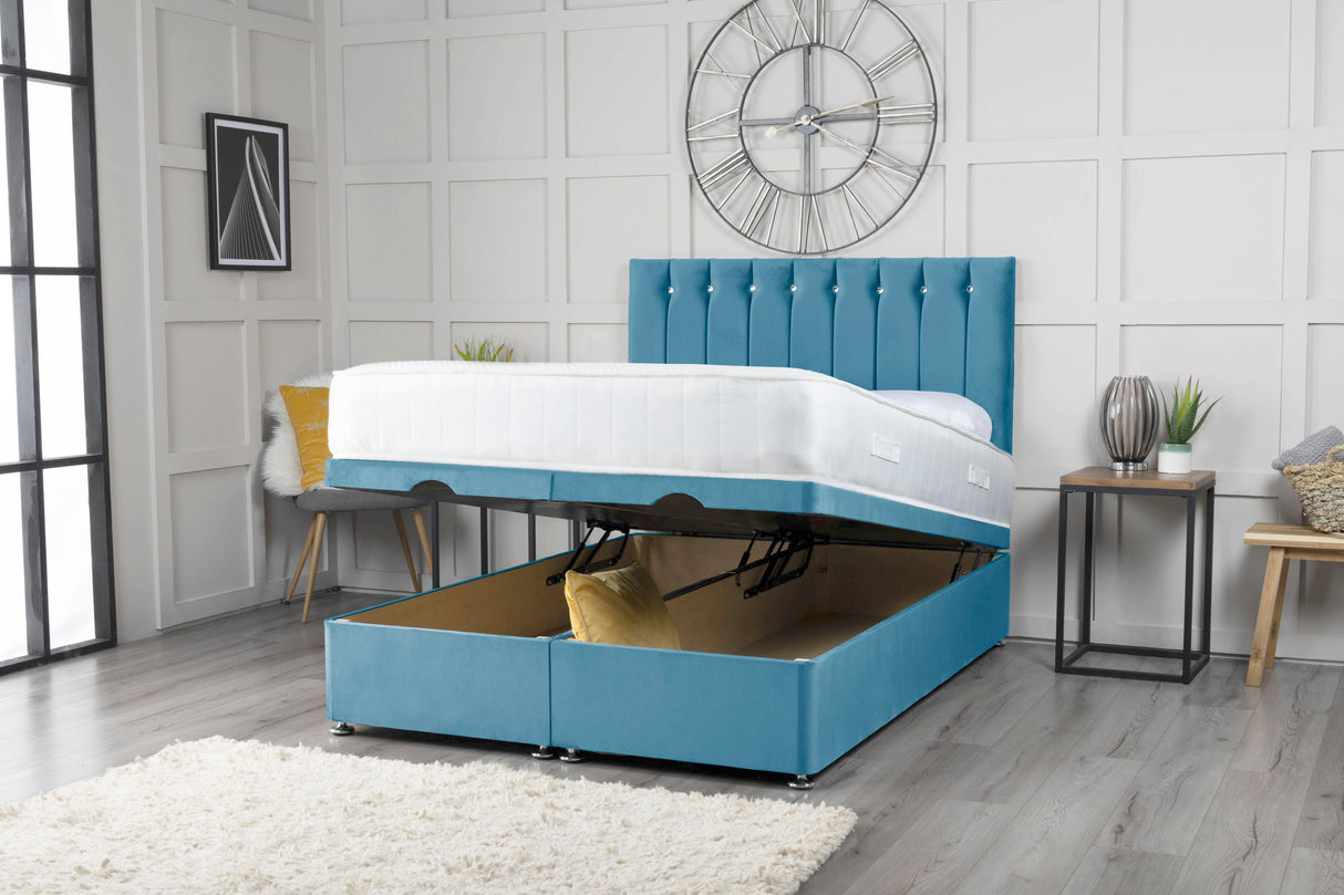 Florence Ottoman Storage Divan Bed With Headboard – view 14