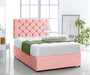 Pink-Plush-Pocket-Divan-Bed-Set-Chesterfield-Headboard-Storage-Drawers-Faux-Leather-Chenille-Soft-Velvet-Blind-Headboard-Pocket-Mattress-Soft-Firm-Medium-Firm-Glides