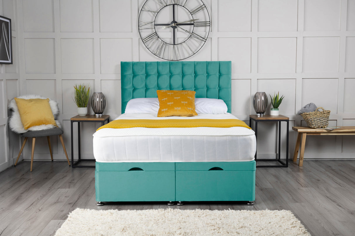 Omega Ottoman Storage Divan Bed With Headboard – view 5