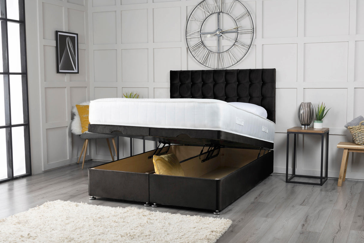 Omega Ottoman Storage Divan Bed With Headboard – view 7