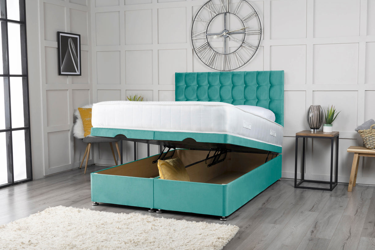 Omega Ottoman Storage Divan Bed With Headboard – view 6