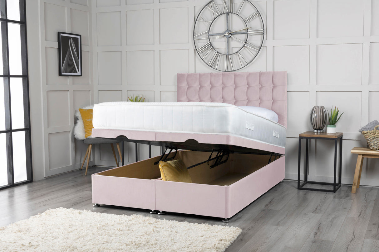 Omega Ottoman Storage Divan Bed With Headboard – view 13