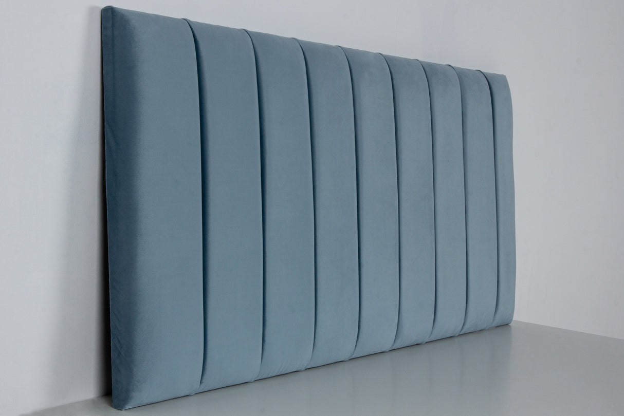 Amelia Vertical Lined Upholstered Headboard – view 2