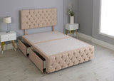Milly Chesterfield Divan Bed Base With Headboard And Footboard