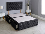 Milly Chesterfield Divan Bed Base With Headboard And Footboard