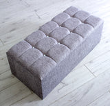 Cubed Gas Lift Ottoman Blanket Storage Box