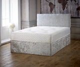 Plain Cassie Divan Bed Set With Memory Sprung Mattress And Headboard